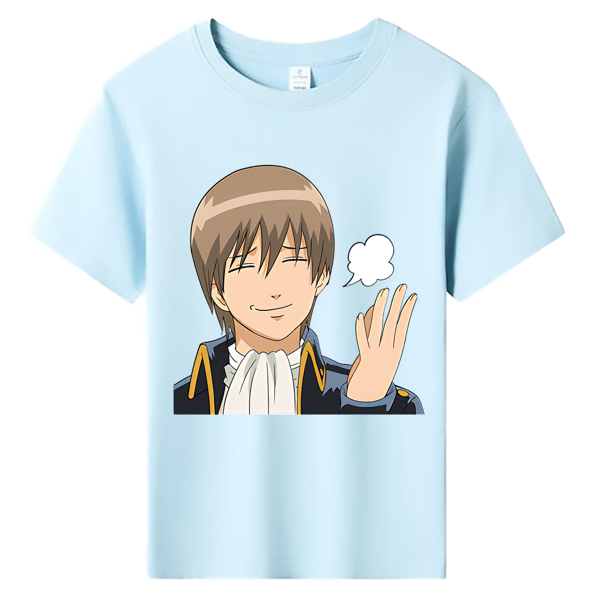 （画像用） ぎんたま 坂田銀時（さかたぎんとき） 神楽 志村新八（しむら しんぱち） GINTAMA Sakata Gintoki Kagura Shimura Shinpachi 綿100％キッズTシャツ（フロントプリント）